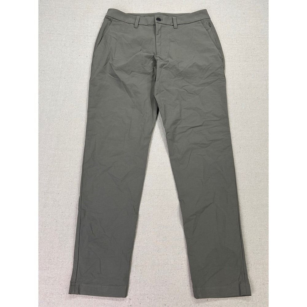 Lululemon Men's 30 Commission Slim-Fit Pants Warpstreme Sage Green Trousers